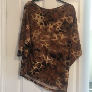 Gorgeous Clara Sun Woo Animal Print Top